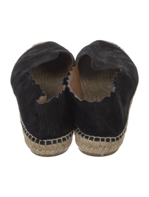 Chloé Suede Scalloped Accent Espadrilles