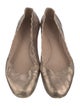 Chloé Leather Scalloped Accent Ballet Flats