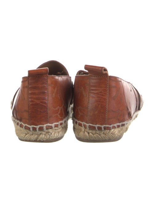 Chloé Leather Animal Print Espadrilles