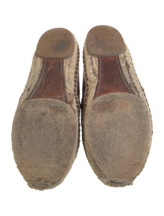 Chloé Leather Animal Print Espadrilles