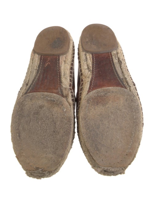 Chloé Leather Animal Print Espadrilles