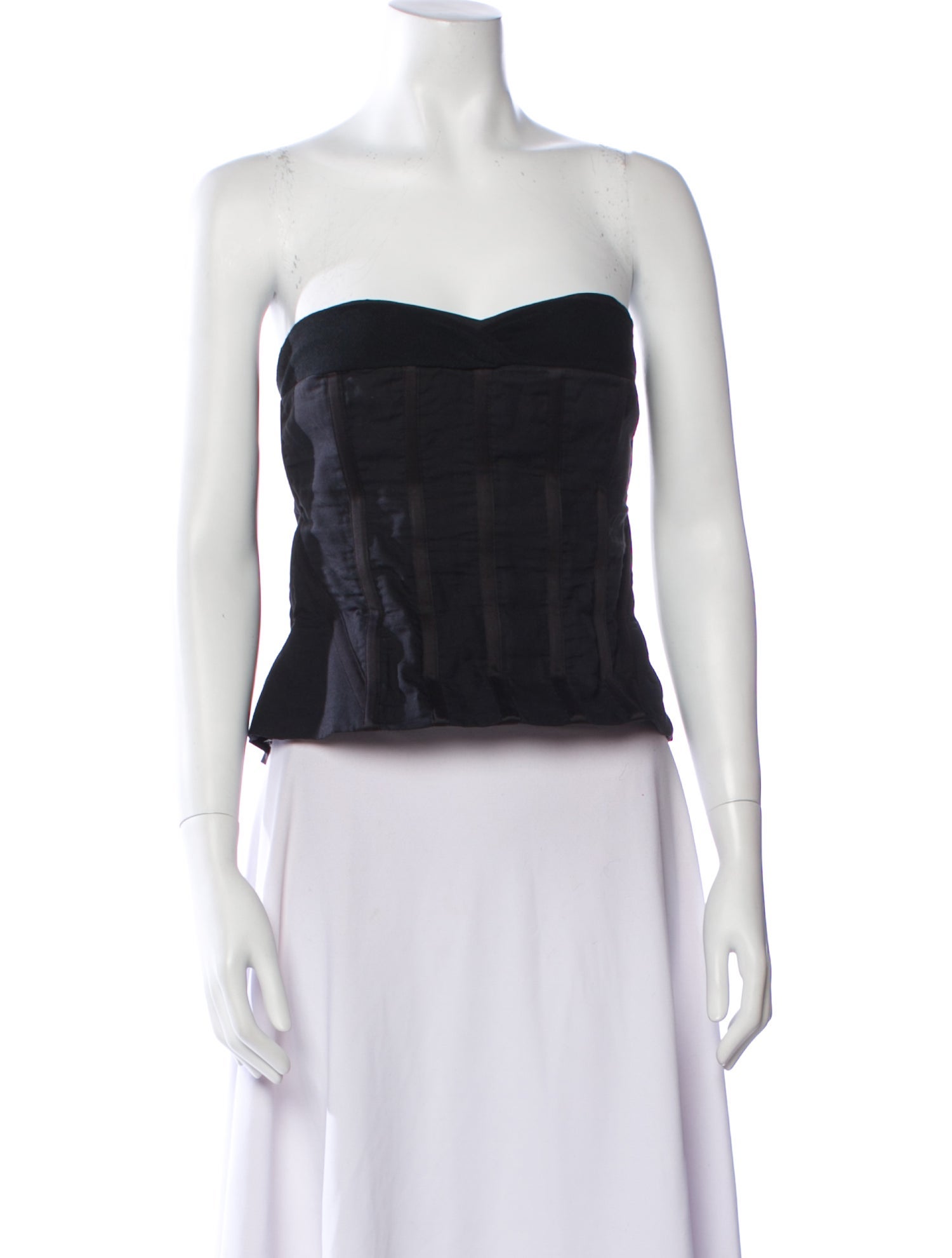 Chloé Strapless Crop Top