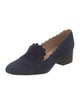 Chloé Suede Scalloped Accent Pumps