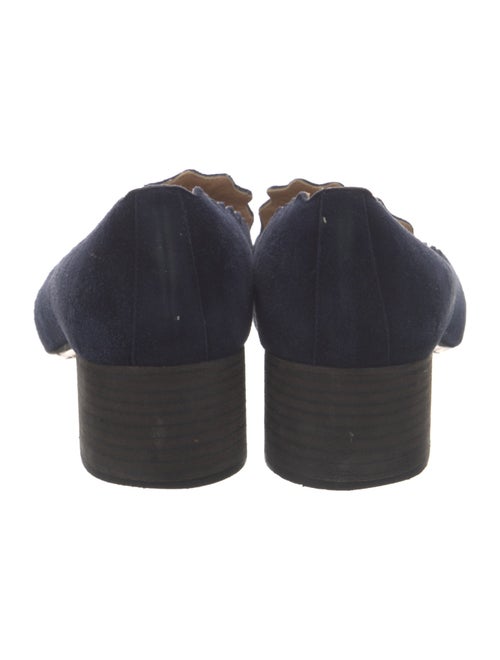 Chloé Suede Scalloped Accent Pumps