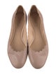 Chloé Leather Scalloped Accent Ballet Flats