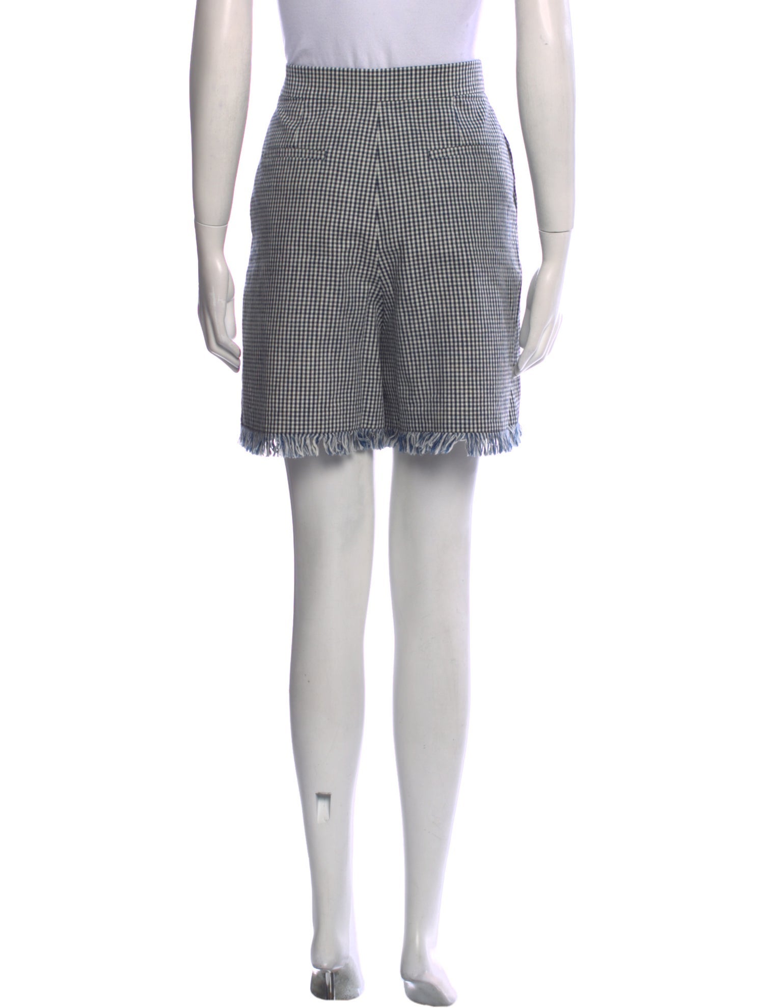 Chloé Plaid Print Mini Shorts