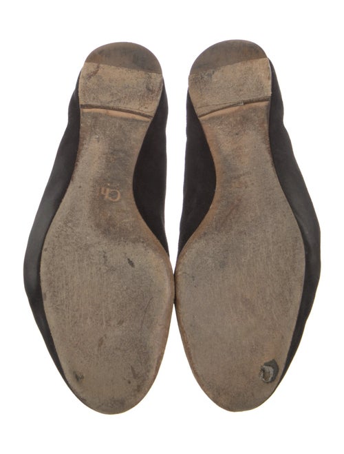 Chloé Suede Scalloped Accent Flats