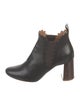 Chloé Leather Scalloped Accent Chelsea Boots