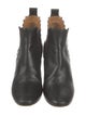 Chloé Leather Scalloped Accent Chelsea Boots