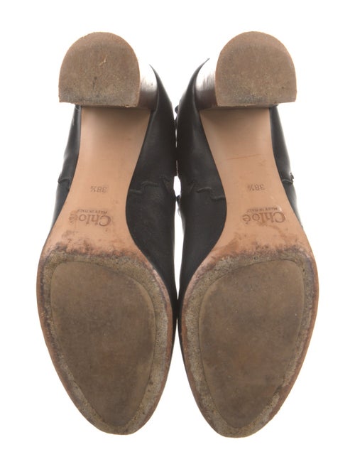 Chloé Leather Scalloped Accent Chelsea Boots