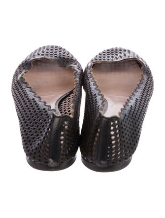 Chloé Leather Lasercut Accents Flats