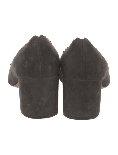 Chloé Suede Scalloped Accent Pumps