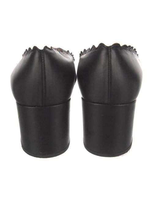 Chloé Leather Scalloped Accent Pumps