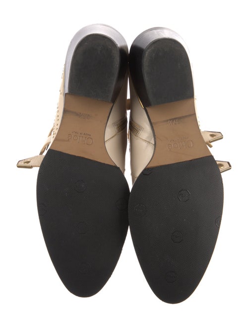 Chloé Leather Studded Accents Boots