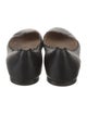 Chloé Leather Scalloped Accent Ballet Flats