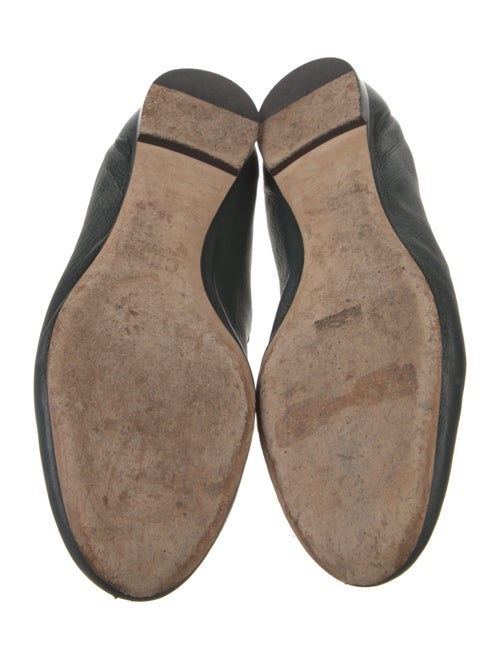 Chloé Leather Scalloped Accent Ballet Flats