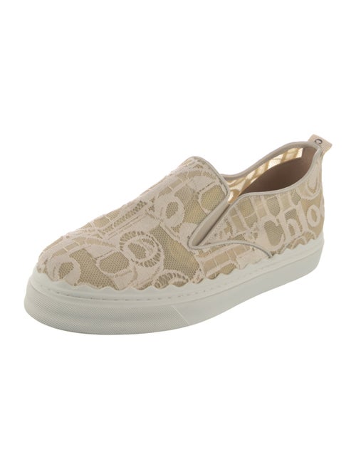 Chloé Lace Lace Pattern Sneakers