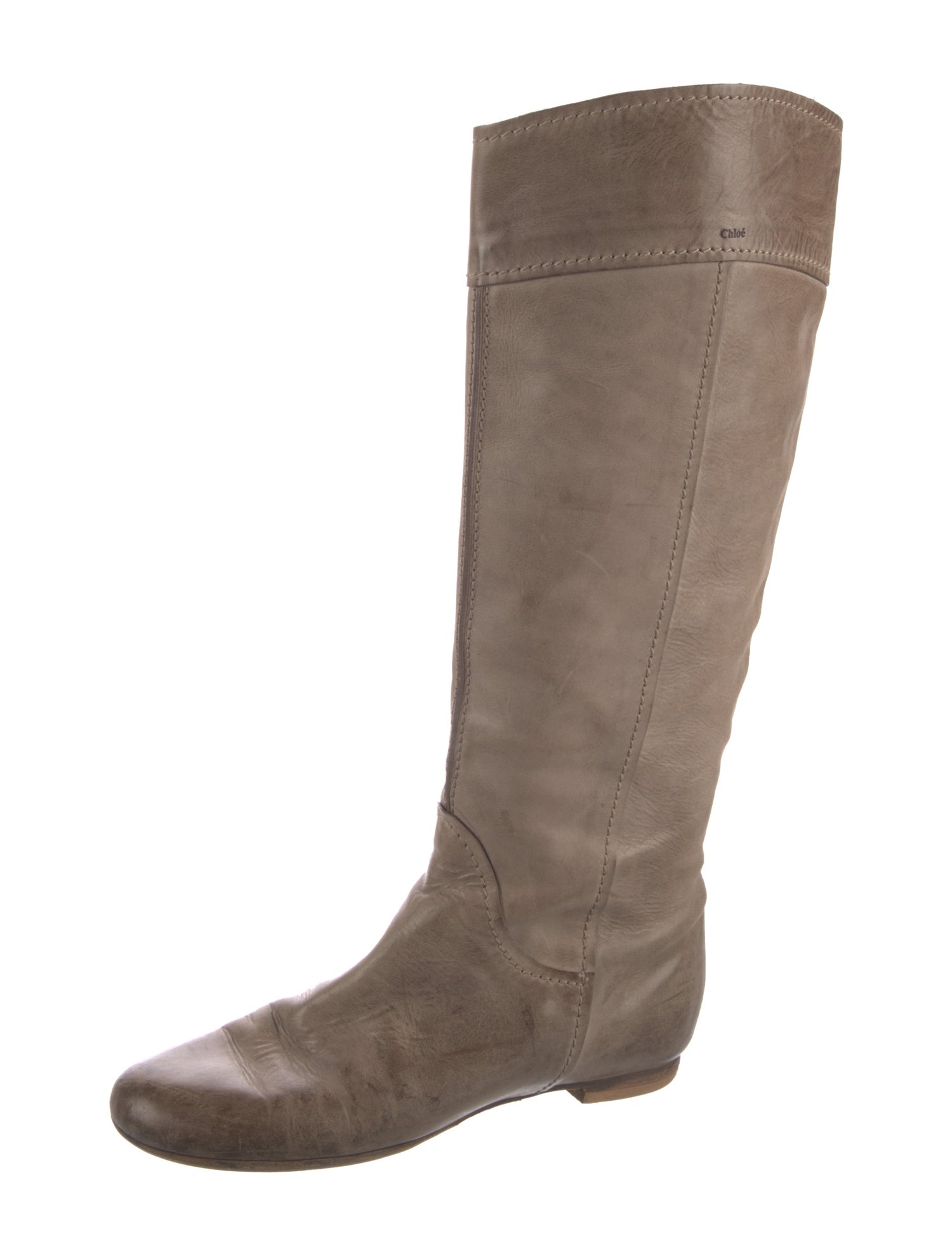 Chloé Leather Riding Boots