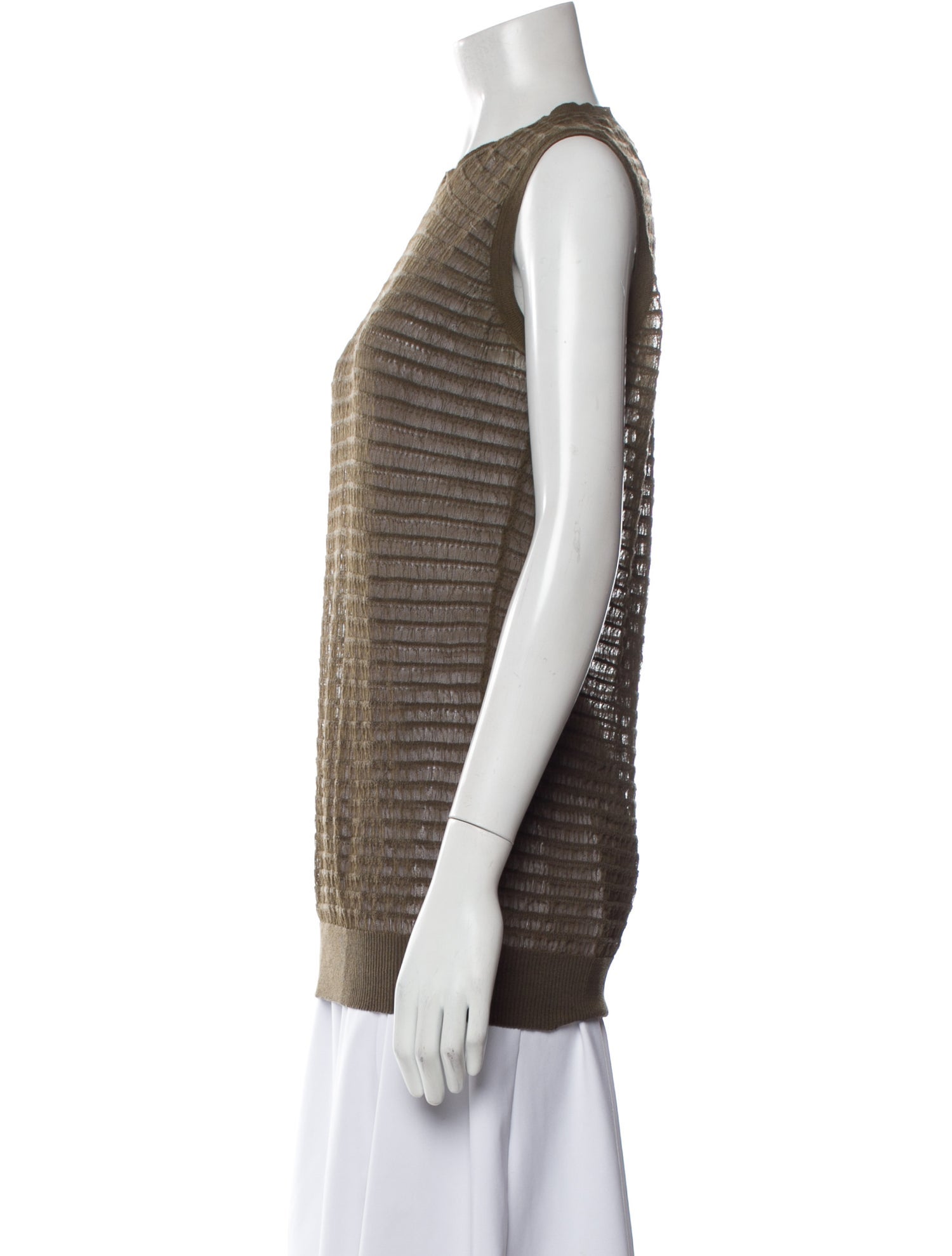 Chloé Striped Crew Neck Top