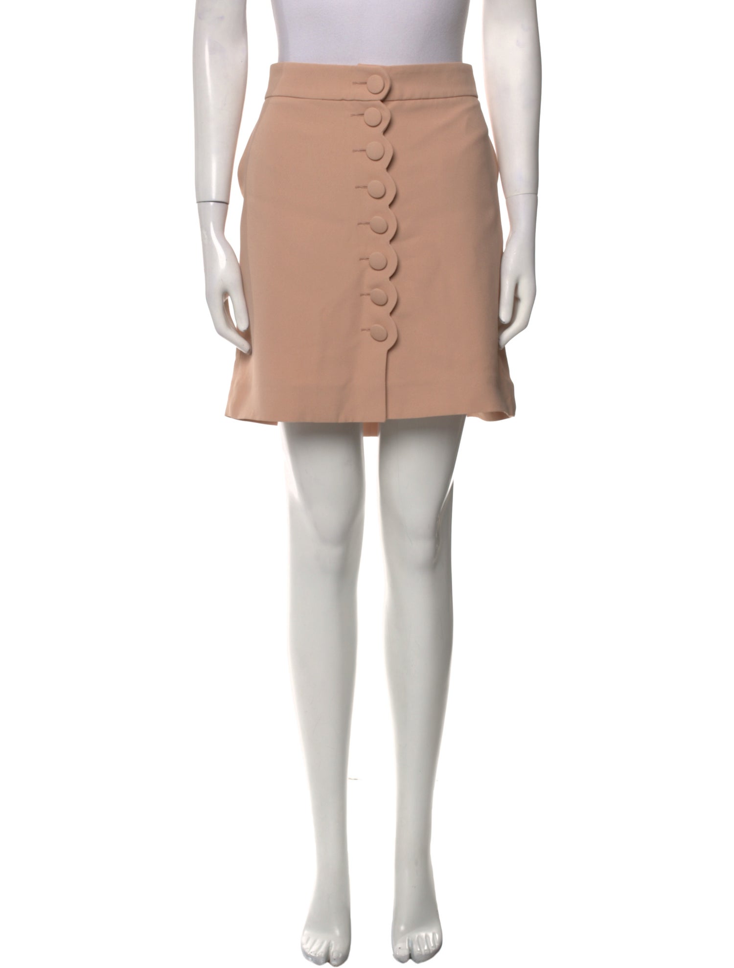 Chloé Scalloped Accent Mini Skirt