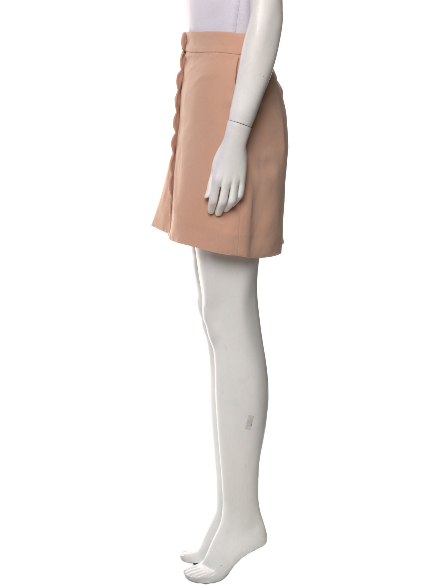 Chloé Scalloped Accent Mini Skirt