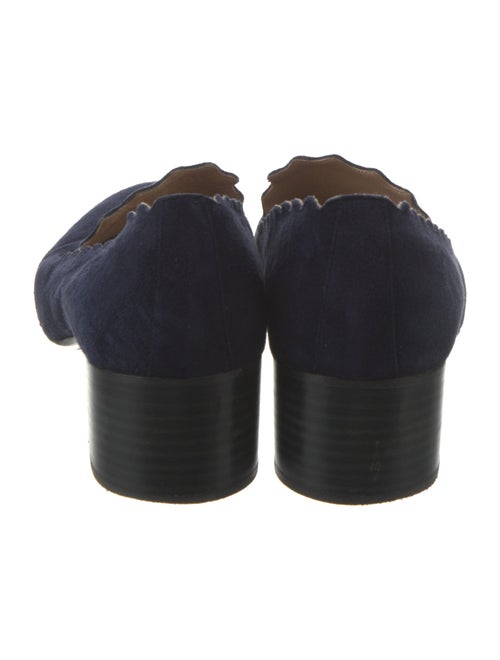 Chloé Suede Scalloped Accent Pumps