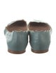 Chloé Leather Scalloped Accent Ballet Flats