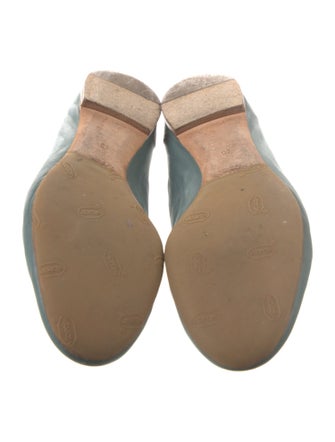 Chloé Leather Scalloped Accent Ballet Flats