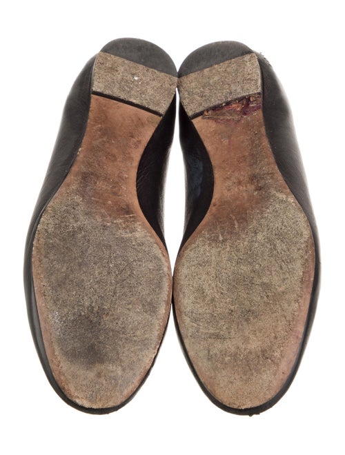 Chloé Leather Scalloped Accent Ballet Flats