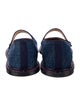 Chloé Denim Leather Trim Embellishment Mary Jane Flats