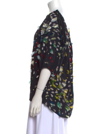 Chloé Silk Floral Print Blouse