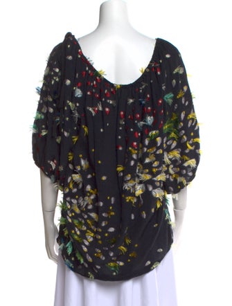 Chloé Silk Floral Print Blouse