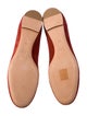 Chloé Suede Scalloped Accent Ballet Flats