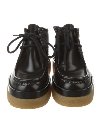 Chloé Leather Lace-Up Boots