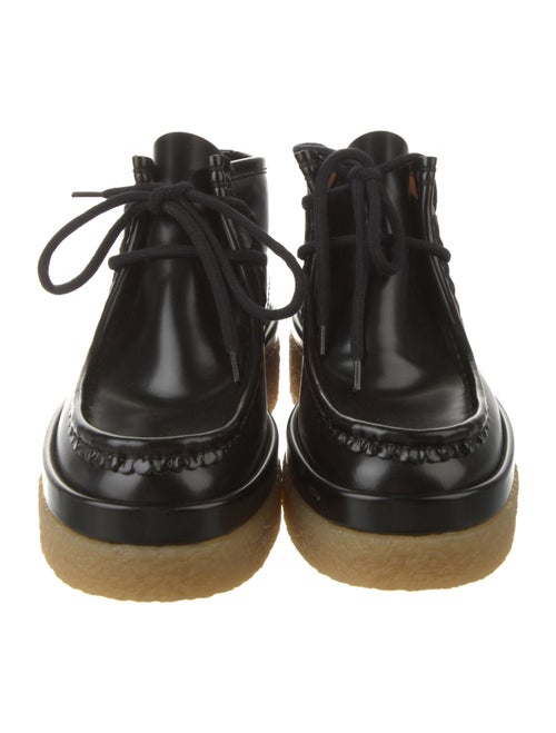 Chloé Leather Lace-Up Boots