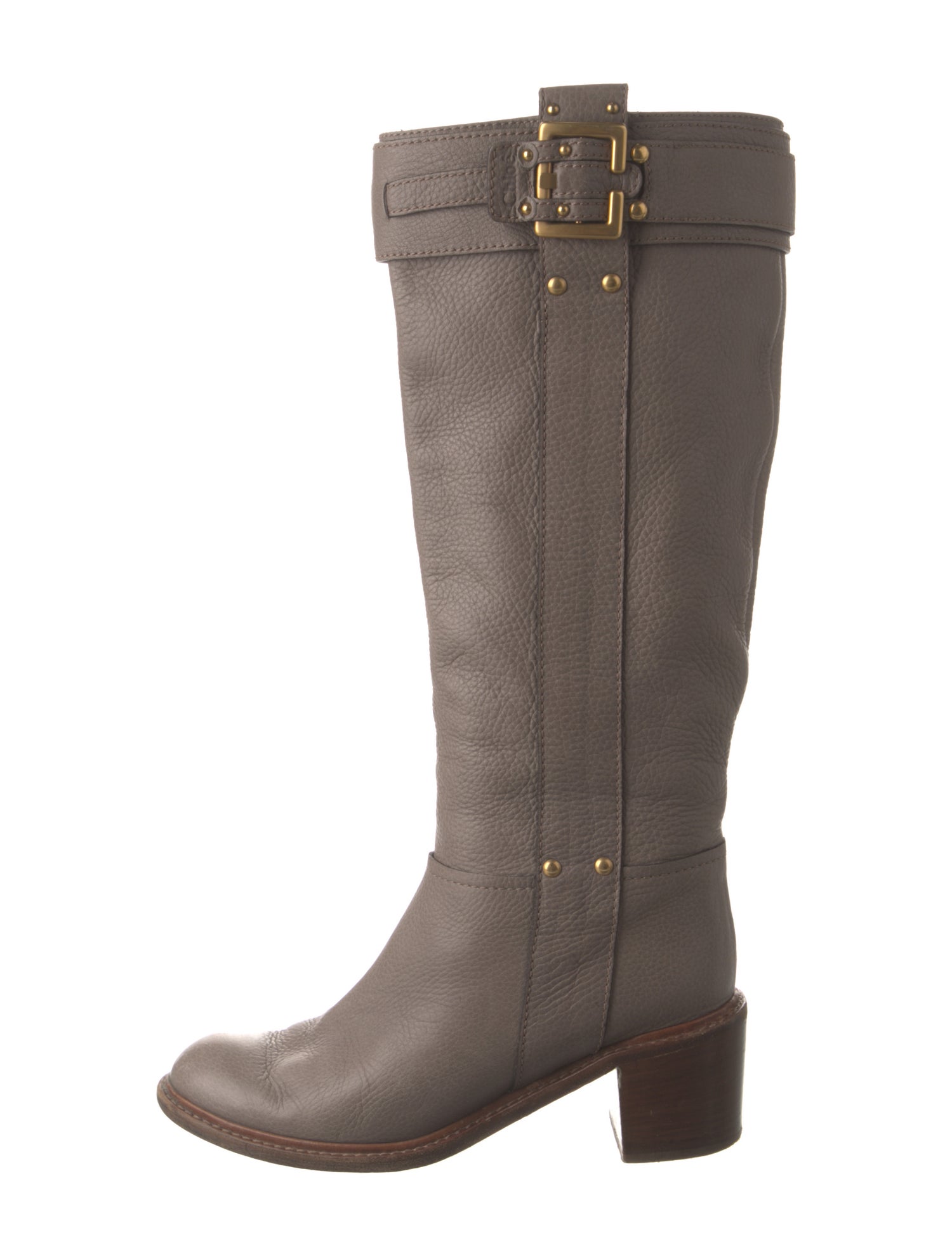 Chloé Leather Riding Boots