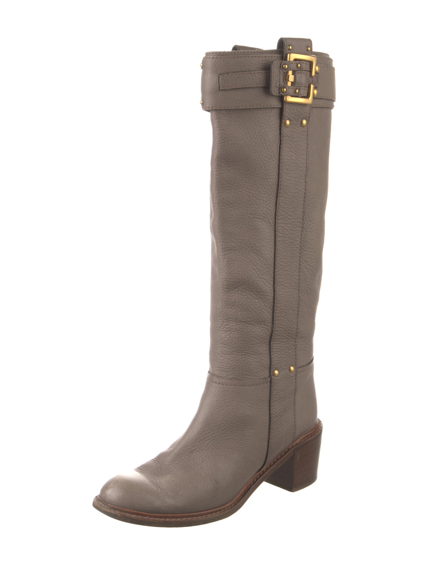 Chloé Leather Riding Boots