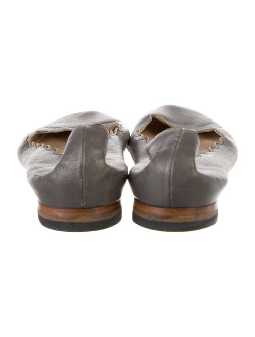 Chloé Leather Scalloped Accent Ballet Flats