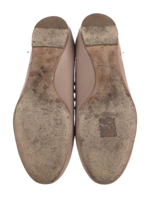 Chloé Leather Scalloped Accent Ballet Flats
