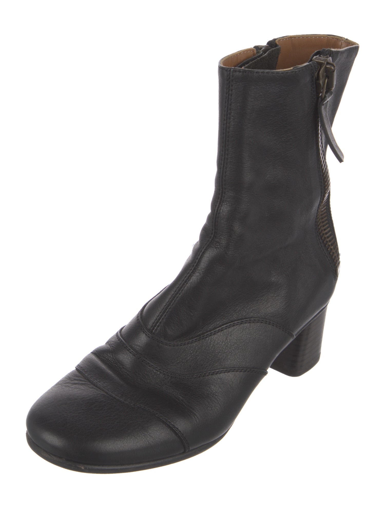 Chloé Leather Combat Boots