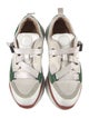 Chloé Canvas Leather Trim Embellishment Sneakers