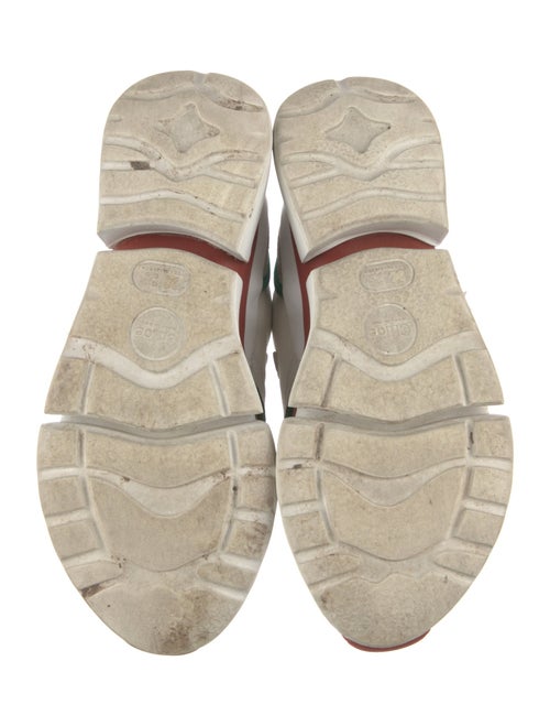 Chloé Canvas Leather Trim Embellishment Sneakers