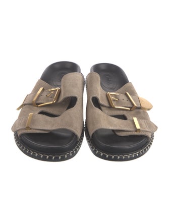 Chloé Suede Slides