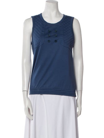 Chloé Silk Scoop Neck Top