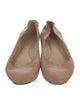 Chloé Leather Scalloped Accent Ballet Flats
