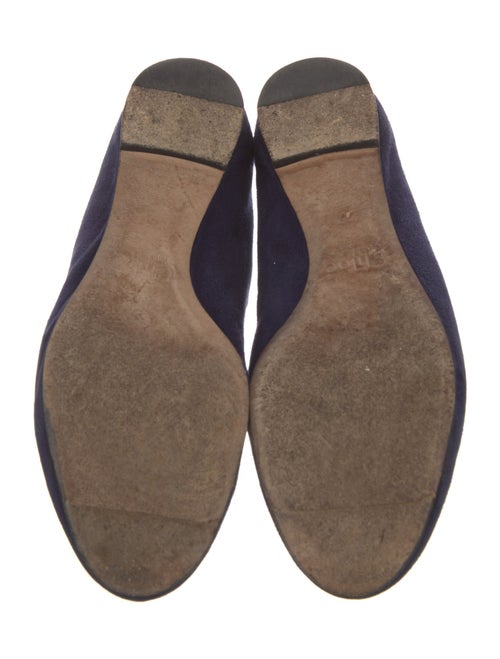 Chloé Suede Scalloped Accent Ballet Flats