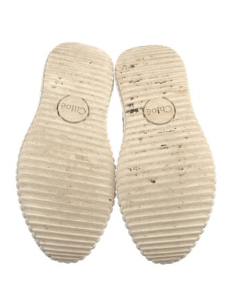 Chloé Mesh Tweed Pattern Sneakers