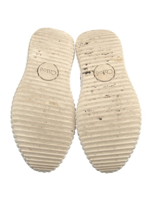 Chloé Mesh Tweed Pattern Sneakers