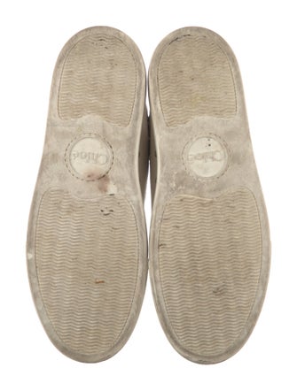 Chloé Leather Scalloped Accent Sneakers