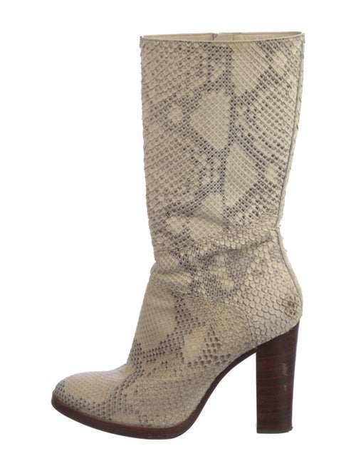 Chloé Snakeskin Animal Print Boots